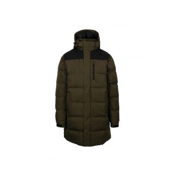 Geaca sport  Clipster - croiala regulata - gluga reglabila - culoare maro - poliester