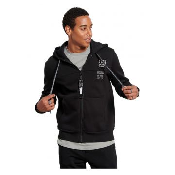 Hanorac barbati  negru - material tricotat