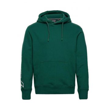 Hanorac barbati Superdry Code SL - bumbac - cu gluga - verde -