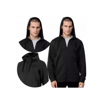 Hanorac pentru barbati -  Bumbac/Poliester - Negru/Gri -