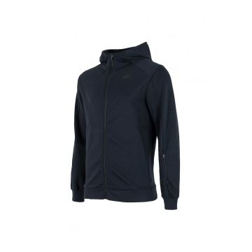 Hanorac sport barbati  gluga - 2 buzunare laterale -bleumarin - material elastic