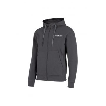 Hanorac sport barbati  gluga ajustabila - fermoar complet - bumbac/poliester - gri
