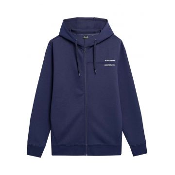 Hanorac unisex -  poliester/bumbac - albastru inchis