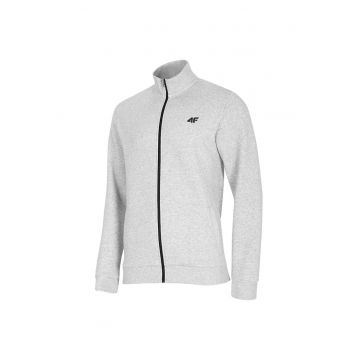 Jacheta sport  regular fit - gri - bumbac si poliester
