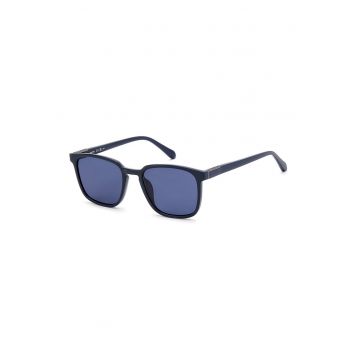 Ochelari de soare cu lentile patrate - Albastru oceanic