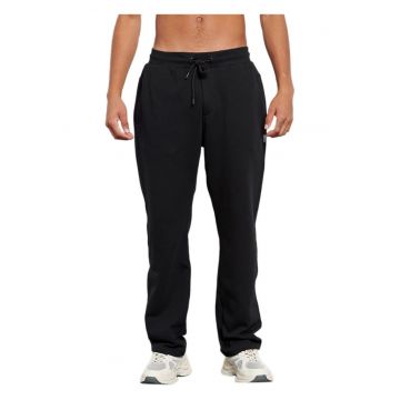 Pantaloni barbati  croiala regulata - talie elastica - negru - bumbac/poliester -