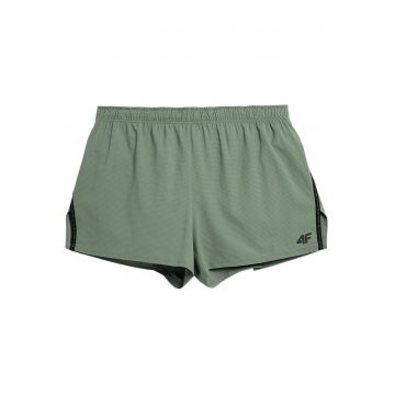 Pantaloni scurti barbati  kaki - poliester - croiala regulata - talie elastica
