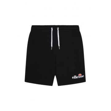 Pantaloni scurti barbati  Silvan SHF09162 - talie elastica - 2 buzunare - bumbac/poliester - negru -