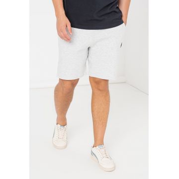 Pantaloni scurti cu buzunare oblice Code Tech - Gri deschis melange