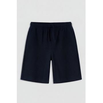 Pantaloni scurti cu snur - Bleumarin