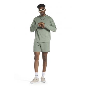 Pantaloni scurti cu snur in talie Classics - Verde sparanghel