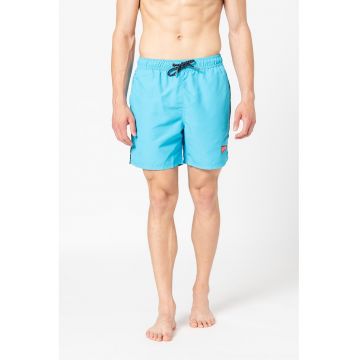 Pantaloni scurti de baie cu buzunare Vintage Varsity - Turcoaz