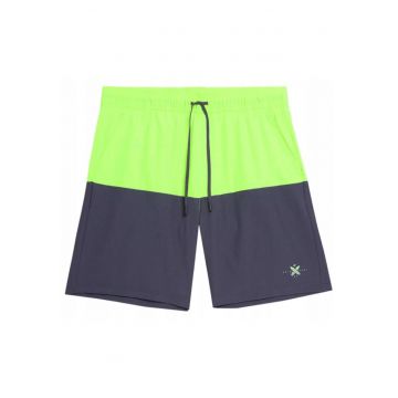 Pantaloni scurti de baie pentru barbati -  Poliester - Verde/Bleumarin - Verde/Bleumarin