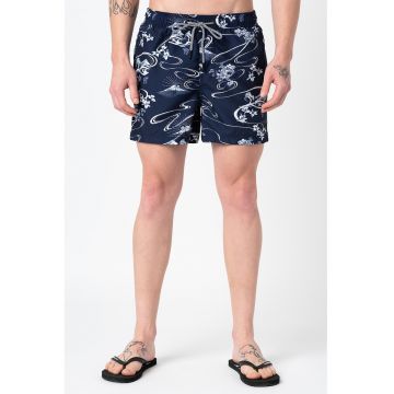 Pantaloni scurti de baie Super 5S Beach Volley - Alb/Bleumarin