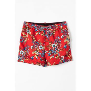 Pantaloni scurti de baie Super 5S Beach Volley - Rosu/Alb/Albastru