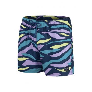 Pantaloni scurti de inot  pentru barbati - cu imprimeu - nailon - multicolor