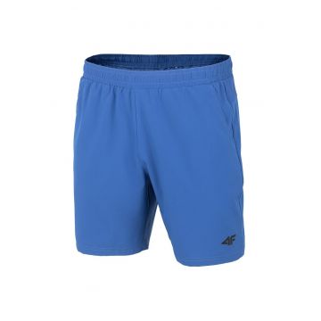 Pantaloni scurti  H4L22-SKMF010 - poliester/elastan - albastru