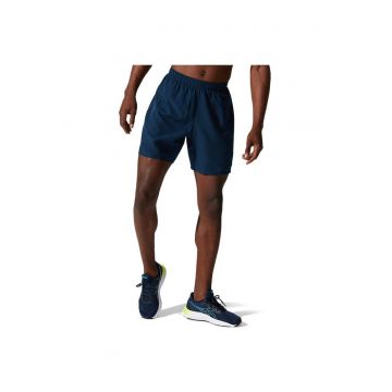 Pantaloni scurti sport -  Core 2011C337 - detalii reflectorizante - poliester - bleumarin