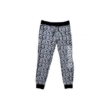 Pantaloni sport barbati  cu snur - 3 buzunare - poliester - multicolor