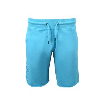 Pantaloni sport barbati  talie elastica - bumbac/poliester - albastru -