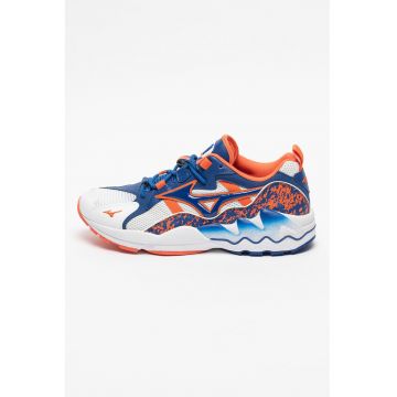 Pantofi sport cu garnituri de piele ecologica Wave Rider 1 5446541 - Portocaliu mandarina/Albastru royal/Alb optic