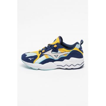 Pantofi sport de material textil si piele Wave Rider S