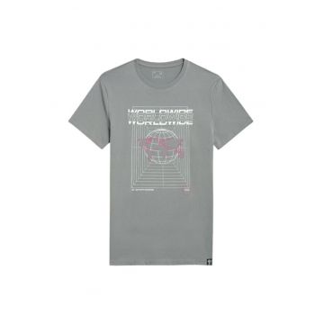 Tricou barbati -  Bumbac - 65199 - Gri