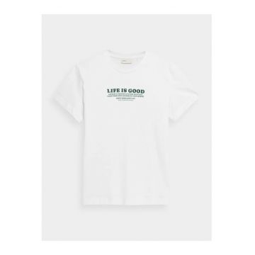 Tricou barbati -  Bumbac - Alb.
