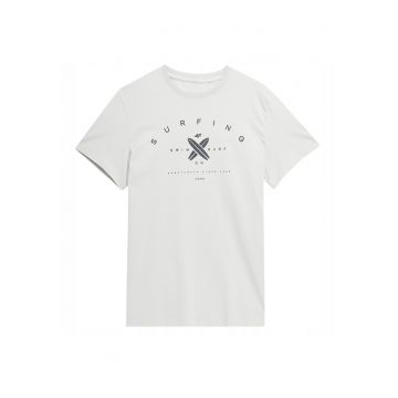 Tricou barbati  gri din bumbac - Gri