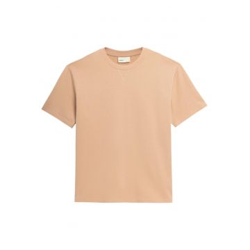 Tricou barbati  maneca scurta - decolteu rotund - bumbac - bej