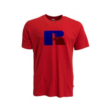 Tricou barbati -  maneca scurta - rosu - bumbac -