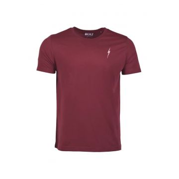 Tricou barbati -  model esential - Eco - culoare visiniu -