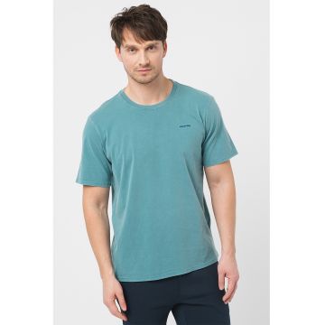 Tricou cu decolteu la baza gatului Vintage Mark - Verde deschis