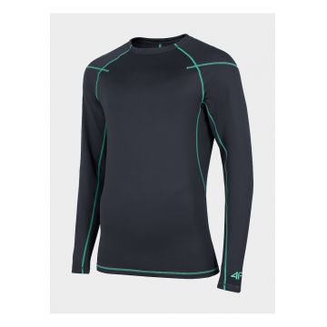 Tricou functional de iarna -  Pentru barbati - Poliester/Elastan - Gri/Verde - Marimea