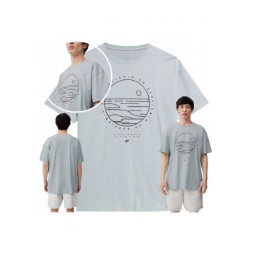 Tricou Pentru Barbati -  Sport - Bumbac - Gri