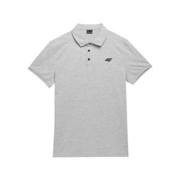 Tricou polo -  Bumbac - Gri - Negru/Gri