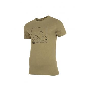 Tricou sport barbati  maneca scurta - imprimeu pe piept -bumbac
