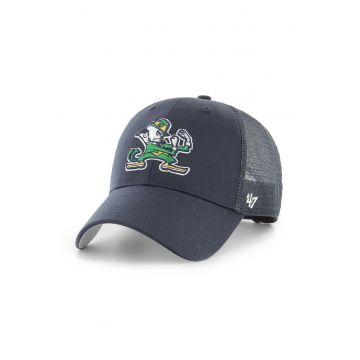 ’47 - Sapca ajustabila cu perforatii Branson Notre Dame - Alb/Verde/Albastru oceanic