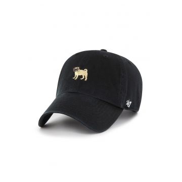 ’47 - Sapca baseball cu broderie - Negru/Bej