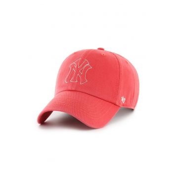 ’47 - Sapca baseball de bumbac cu logo brodat - Alb/Rosu mac