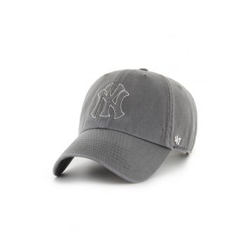 ’47 - Sapca baseball de bumbac cu logo brodat - Gri carbon