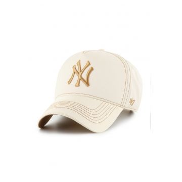 ’47 - Sapca baseball de bumbac NY Yankees - Galben/Alb murdar