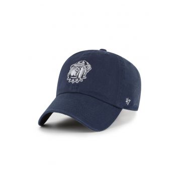 ’47 - Sapca de bumbac cu logo brodat - Gri deschis/Bleumarin