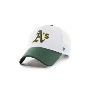 ’47 - Sapca din amestec de lana cu broderie MLB Oakland Athletics - Alb/Verde/Galben