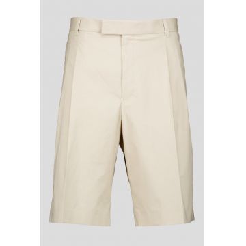 Bermude chino lejere cu model uni - Bej deschis