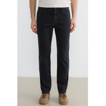 Blugi regular fit uni - Gri antracit