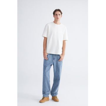 Blugi relaxed-fit cu buzunare - Albastru pastel