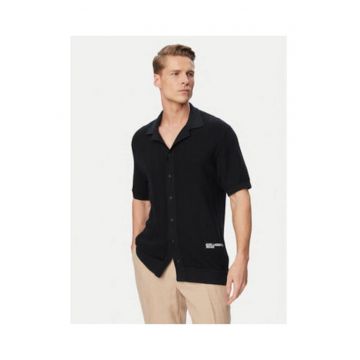 Camasa polo Barbati -  Negru - Croiala lejera - Bumbac