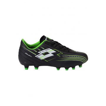 Ghete fotbal  Solista 700 VII FG JR - sintetic - stabilitate - confort - verde - Negru
