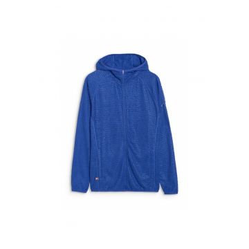 Hanorac trekking  Primaloft Active - gluga - doua buzunare - albastru - material sintetic